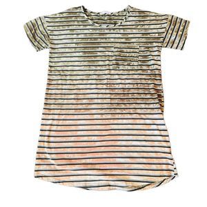 Loveriche long comfortably soft t-shirt ombré color size M